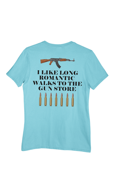 OMG Tees! Long Walks to the Gun Store shirt