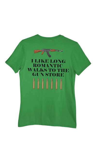 OMG Tees! Long Walks to the Gun Store shirt