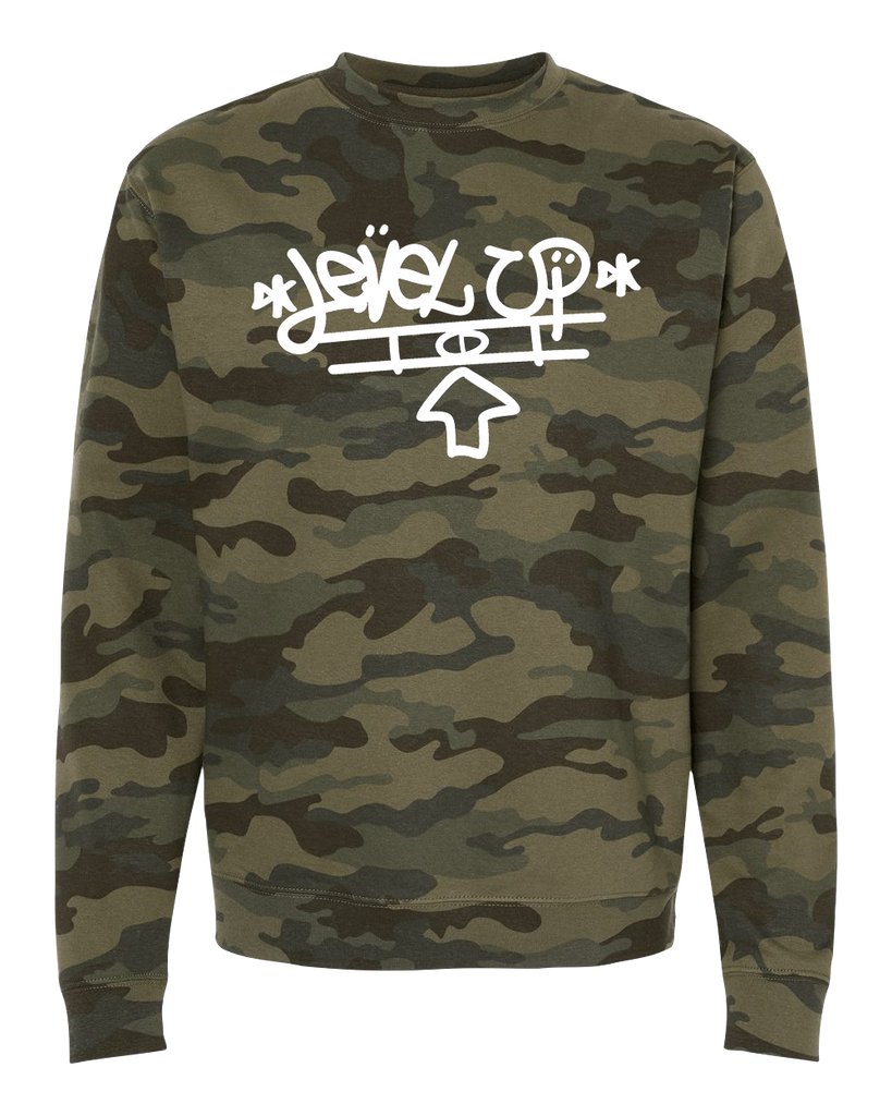 Level Up Clothing Co. Crewneck Camo Sweatshirt
