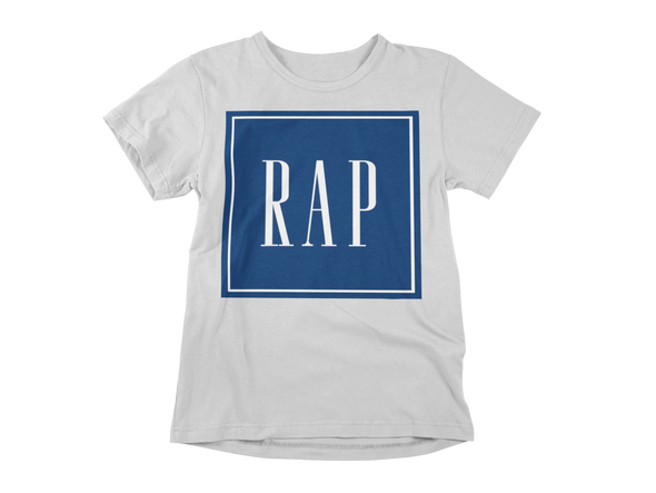 Level Up Clothing Co. "RAP" parody shirt